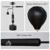 Soozier 3-in-1 Boxing Bag Stand Set - Adjustable Height Punching Bag With Speed Bag & Target Arms