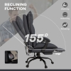thumbnail interactive-video image 1 of Executive Office Chair-Ergonomic Computer Desk Chair, High Back Leather Chair With Padded Flip-up Arms, Swivel Home Office Chair Upgraded Caster-Black 1 of 13