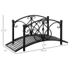 Outsunny Garden Bridge 3.3FT, Decorative Classic Backyard Pond Bridge ...