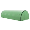 Outsunny Tunnel Greenhouse, Upgraded Structure, Hinged Doors, 6 x 3(m), Green main image 1