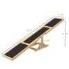 Altalena Per Cani PawHut Agility: Bascula In Legno Pre-oliato, Feltro Antiscivolo, Per Addestramento Equilibrio, Max 30 Kg