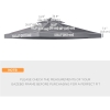 Outsunny 9.8x9.8-Foot 2-Tier Gazebo Canopy Replacement Top – Gray Polyester Shade