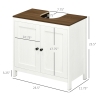 kleankin Modern Bathroom Sink Cabinet, Floor Standing Under Sink ...