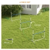 thumbnail image 2 of PawHut 4-Piece Dog Agility Training Set – Adjustable Hurdles, Water Spray Tube, Whistle & Carry Bag 2 of 14