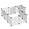 PawHut 2-Tier Foldable Etal Sall Anial Playpen ... - Shein