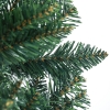 HOMCOM 7ft Pencil Flocked Artificial Christmas Tree – 800 Branch Tips, Auto-Open, Steel Base, Green