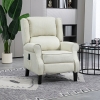 HOMCOM Heated Vibrating Massage Chair with Reclining Function, Light Grey