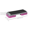 Soozier Adjustable Aerobic Stepper - 3-Level Exercise Platform For Home Workouts