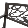 thumbnail image 2 of Outsunny 50 Garden Bench - Vintage Metal Loveseat With Bird Pattern For Outdoor Patio 2 of 14