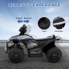 Qaba Kids ATV Quad, 6V Ride On Toy with Rechargeable Battery, Light ...
