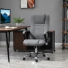 Vinsetto High Back Office Chair, Height Adjustable Computer Desk Chair with Swivel Wheels and Tilt Function, Dark Grey
