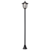 Outsunny Outdoor Solar Lamp Post Street Light, Waterproof with Auto Sensor Control, Adjustable Brightness, Beautiful Classic Lantern Style, for Pathway, Backyard, Porch, Patio