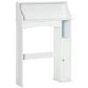 kleankin Over The Toilet Storage, Bathroom Organizer with Adjustable Inner Shelf, and Door Cabinet, White