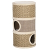 PawHut 28 Inch Cat Condo, 3 Story Cat Hideaway with Sisal Scratching Pad