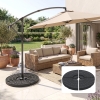 Outsunny Set of 4 Umbrella Base Weights Outdoor Parasol Holder for Cross Base Portable