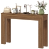 HOMCOM Modern Console Table, 47" Narrow Entryway Table, Walnut