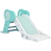 Qaba Toddler Slide, Indoor Foldable Kids Slide for 1.5-3 Years Old, Green