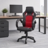 HOMCOM Racing Gaming Chair Office Chair Computer Desk Gamer Chair with Swivel Wheels, Padded Headrest, Tilt Function, Red