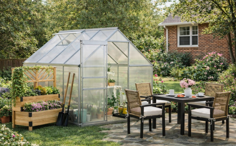 Backyard Garden Dining Retreat