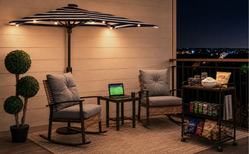 Cozy Balcony Viewing Spot