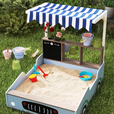 Kids Sandbox 42.5" L x35.4" W x 40.9" H Blue