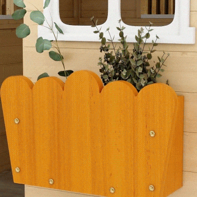 Outsunny Wooden Playhouse for Kids, Outdoor Cottage, 3-7 Years