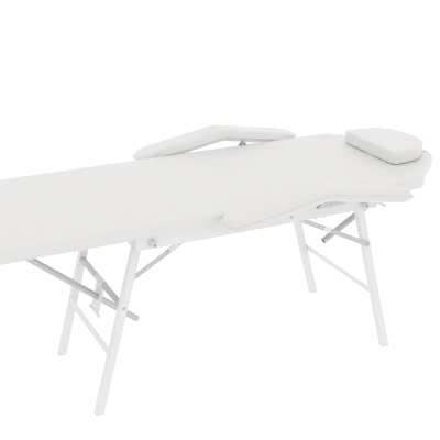 HOMCOM Portable Massage Table, Foldable Massage Bed, White