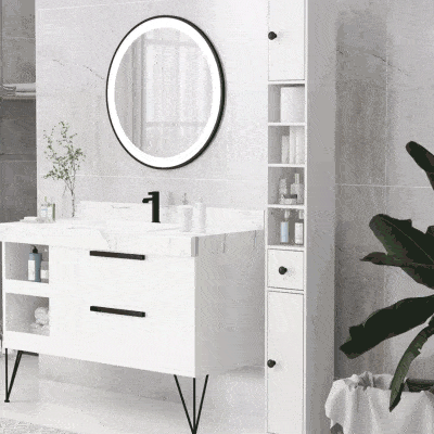 kleankin 71" Tall Bathroom Storage Cabinet, Narrow Bathroom Cabinet with Open Shelves, 2 Door Cabinets, Adjustable Shelves, for Kitchen, Hallway, Living Room, White