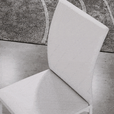 HOMCOM Modern Dining Chairs Set of 4, Upholstered Faux Leather Kitchen Chairs with Rhombic Tufting and Metal Legs for Living Room, White