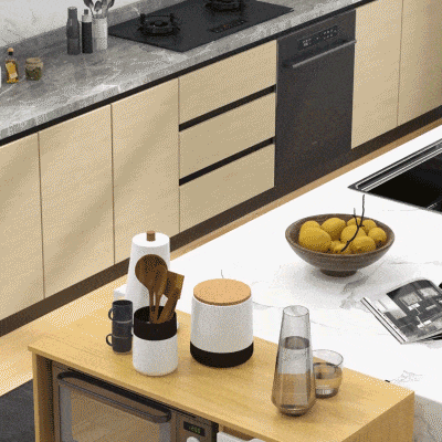 HOMCOM Modern Microwave Stand, Microwave Cabinet with Drawer, Storage Cupboards and Cable Hole for Kitchen, Dining Room, White