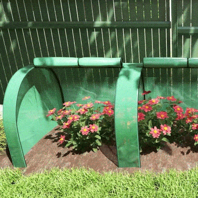Outsunny 13' x 3.3' x 2.6' Mini Tunnel Greenhouse with PE Cover Garden Green Grow Shed with Steel Frame Zipped Doors, Green