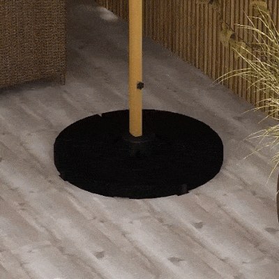 Outsunny Set of 4 Umbrella Base Weights Outdoor Parasol Holder for Cross Base Portable