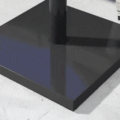 Outsunny 40 lbs Steel Square Umbrella Base Stand w/ Adjustable Knob Parasol Stand Garden Patio Outdoor Home, Black