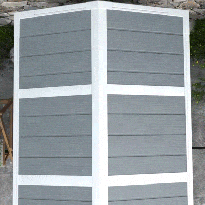 Outsunny 6' x 4' Outdoor Plastic Storage Shed with Floor & Lock, Gray