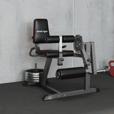 Soozier Leg Extension Machine Adjustable Leg Extension and Curl Machine with Plate Loaded for Leg Extension