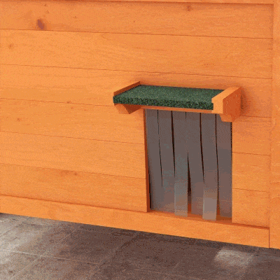PawHut Outdoor Insulated Cat House with Asphalt Roof, Removable Floor, for Cats, Small Animals