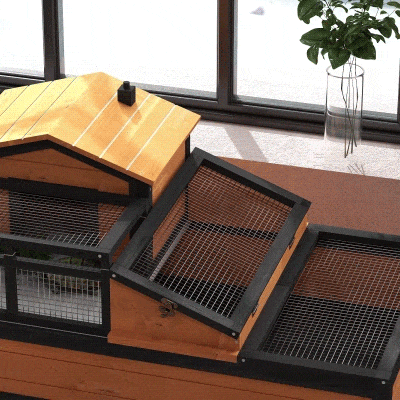 Tortoise House 44" L x 25.5" W x 23.3" H Yellow
